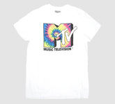 MTV Music Television Logo Men's White Short Sleeve T-Shirt